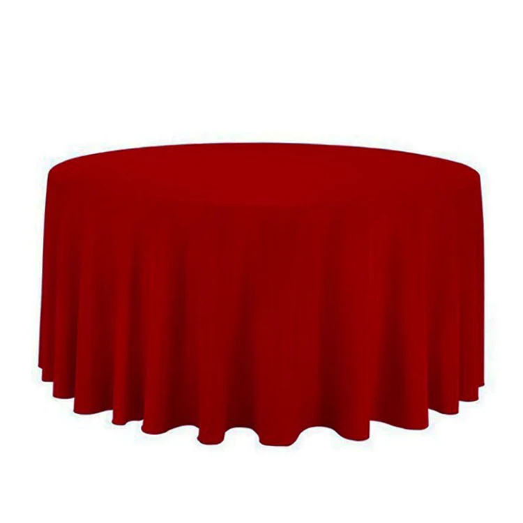 100% Polyester Washable Royal Blue Table Cloth Round Tablecloth for Circular Table