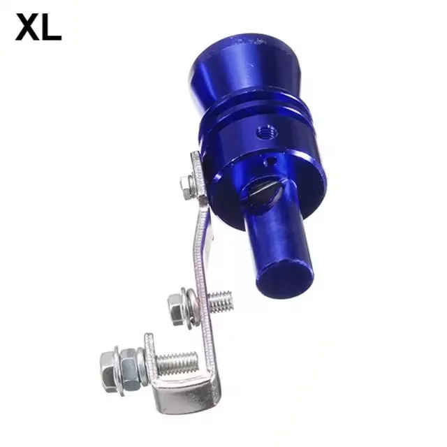 Car Universal Turbo Sound Muffler Exhaust Pipe Blow-off Vale Simulator Whistle Blue Size S/M/L/XL valve Tip Simulator Whistler