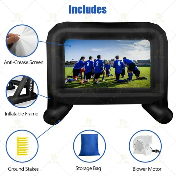 Inflatable Movie Screen Inflatable Outdoor Air Screen Premium Oxford Cloth Movie Projector Screen