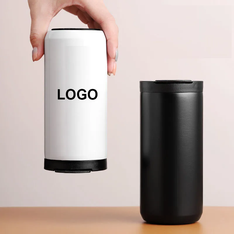 350ml/500ml 304 Stainless Steel Milk Tea Coffee Mug Leak-Proof Thermos Mug Travel Water Bottle