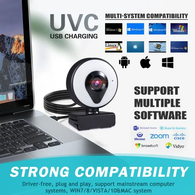 Webcam FULL HD 1080P 2K Web Camera USB Gamer Web Cam With Microphone Youtube Video PC Computer camera stream cam for streaming