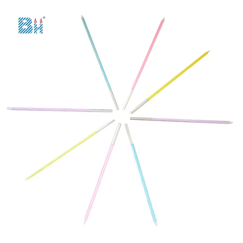 multi-color birthday candle long thin stick