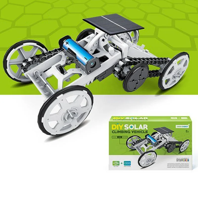  Обновленная версия Stem Science DIY 4WD игрушечный автомобиль с солнечной батареей для