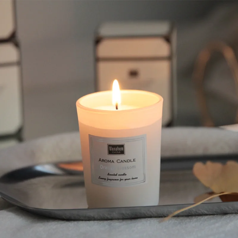 High Quality Luxury Design Natural Candles Non Toxic Soy Wax Palm Wax Essential Oil Scented Candles