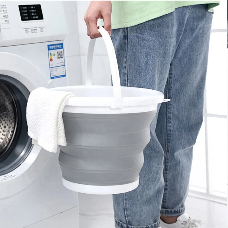 
Good quality silicone collapsible folding mop bucket car wash bucket 