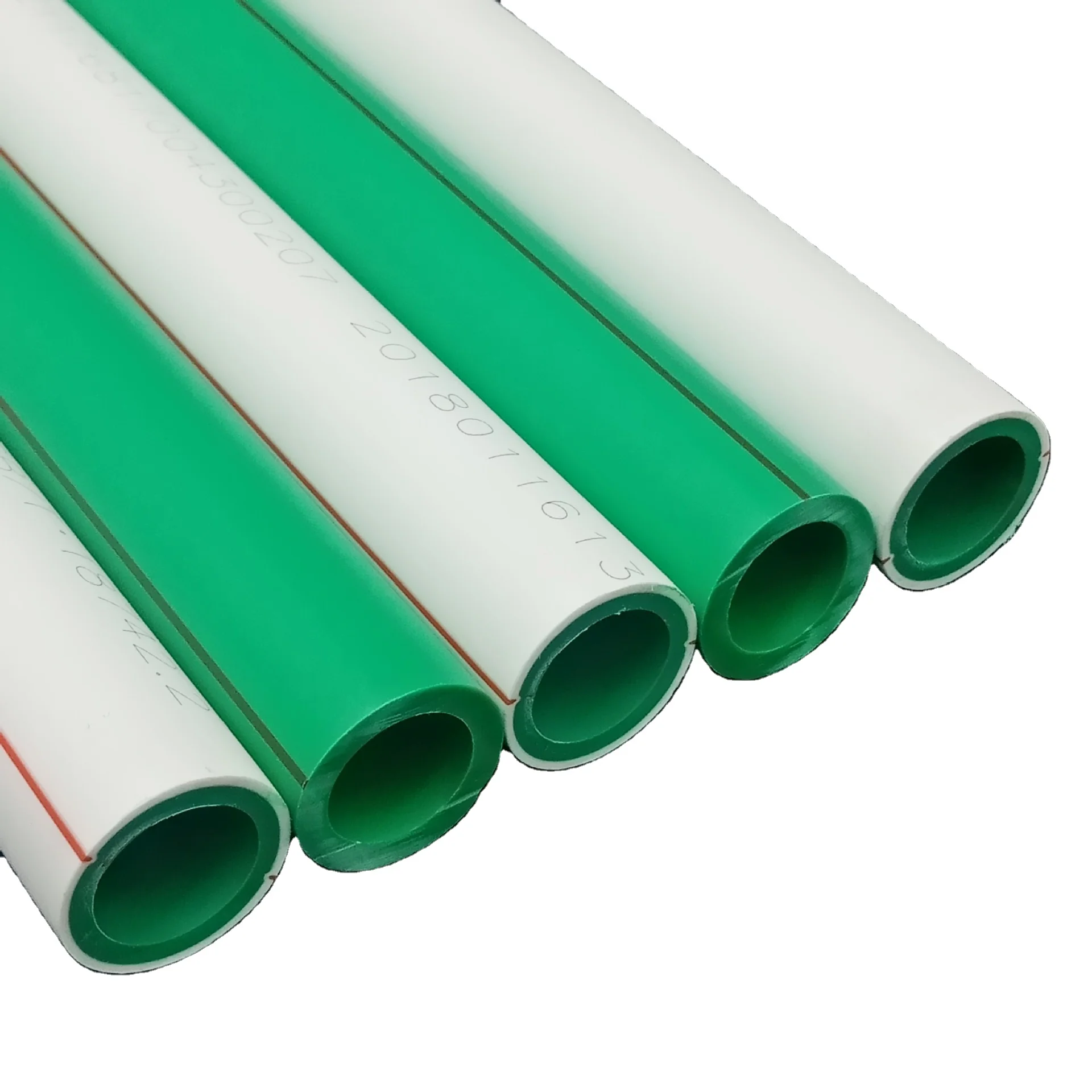white color green color ppr pipe for hot water cold water