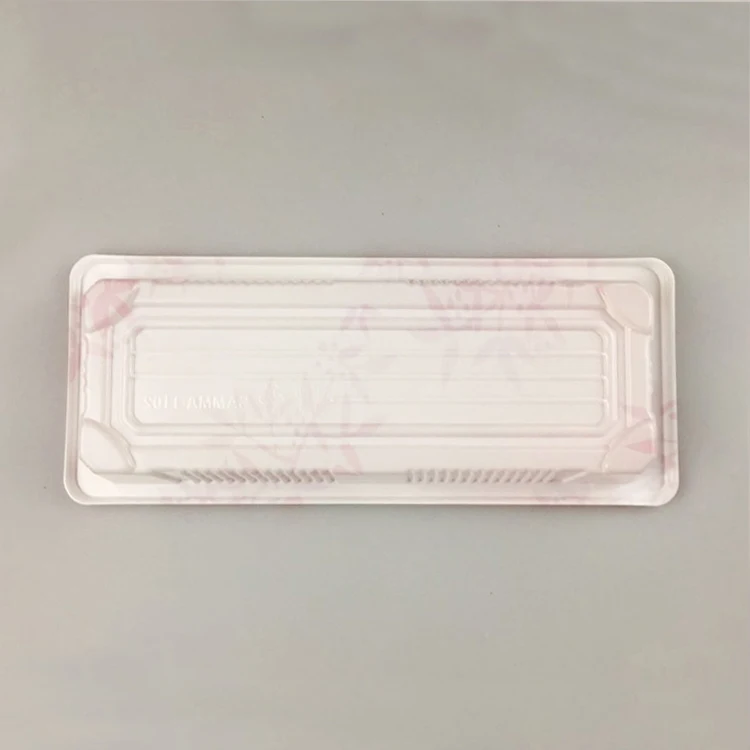 SM1-1102Clover Wholesale Plastic Sushi Takeaway Plasti To Go Food Containers Box With Clear Pet Lid