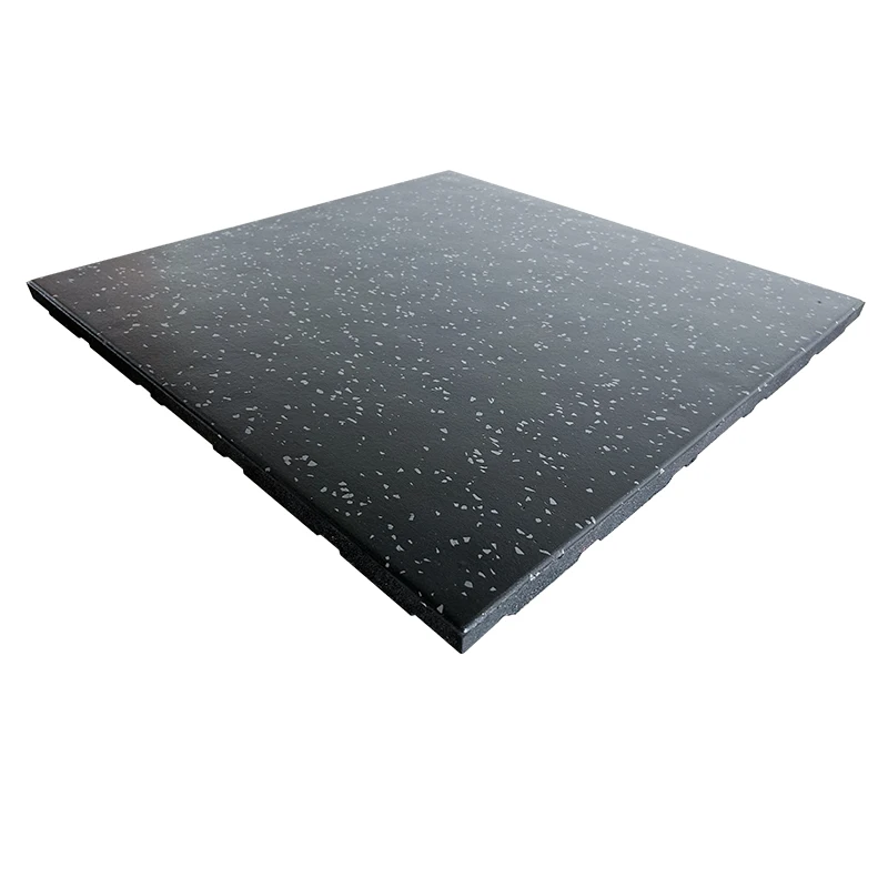 Rubber Floor Tiles High Quality Anti-slip Flooring Gym Roll Balcony Covering Black Garage Rubber Floor Tiles Suitable for Gym
