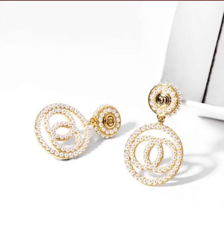 Роскошные брендовые висячие серьги с длинной цепочкой и буквами G для женщин, большие висячие серьги с кристаллами, свадебные украшения, Эффектные серьги 2022