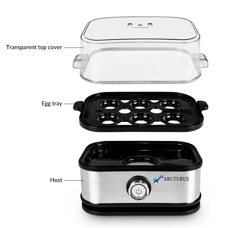 Hot selling household multifunctional manual adjustment egg cooker breakfast pot