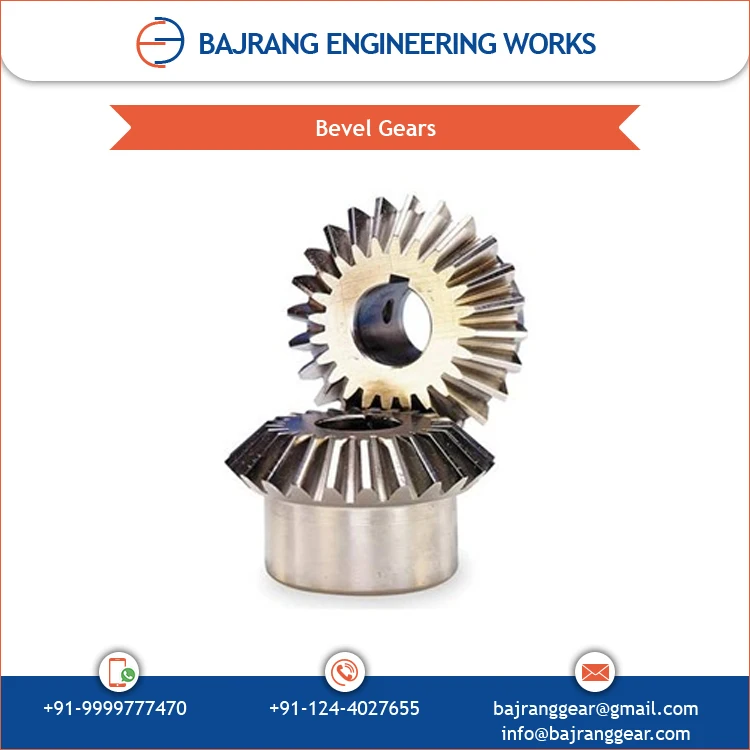 High Quality Straight and Spiral All Type Bevel Gears for Mining Industries Best Exporter From India