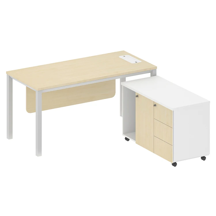 Ceo Boss Executive Table Office Computer Table Design Executive Desk Modern L Shaped Desk High Tech Modern White Wood Building