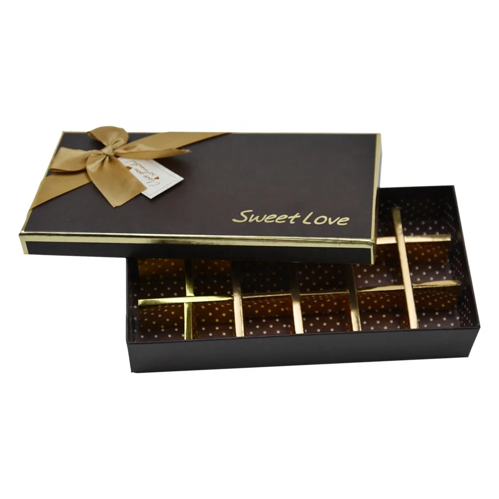 Gift Paper 12 Chocolates Box with Divider