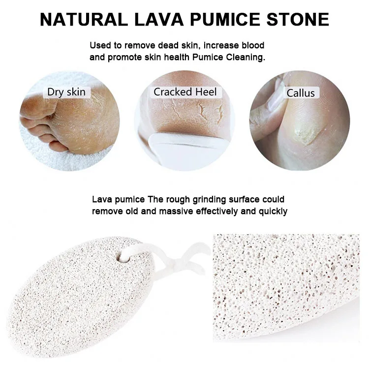 Factory Lava Pumice Stone Foot File Callus Remover Pedicure Manicure Foot Care Clean Tool For Dead Skin