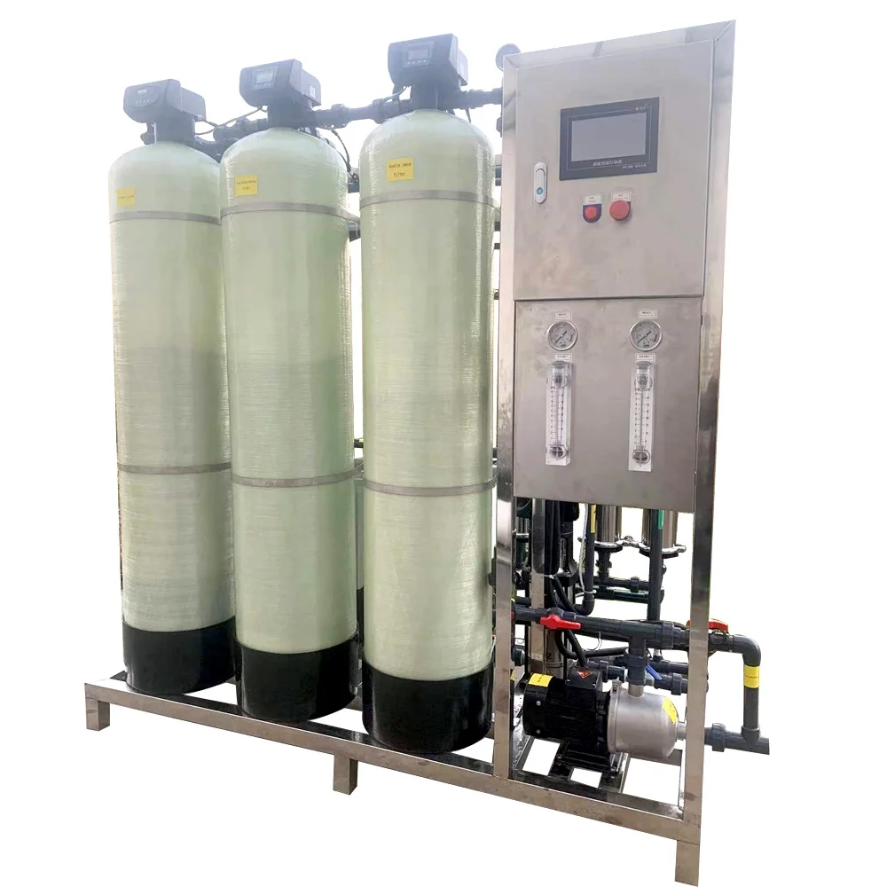 RO Drinking Pure Water Treatment Machine Borehole Water Treatment Complete Reverse Osmosis System
