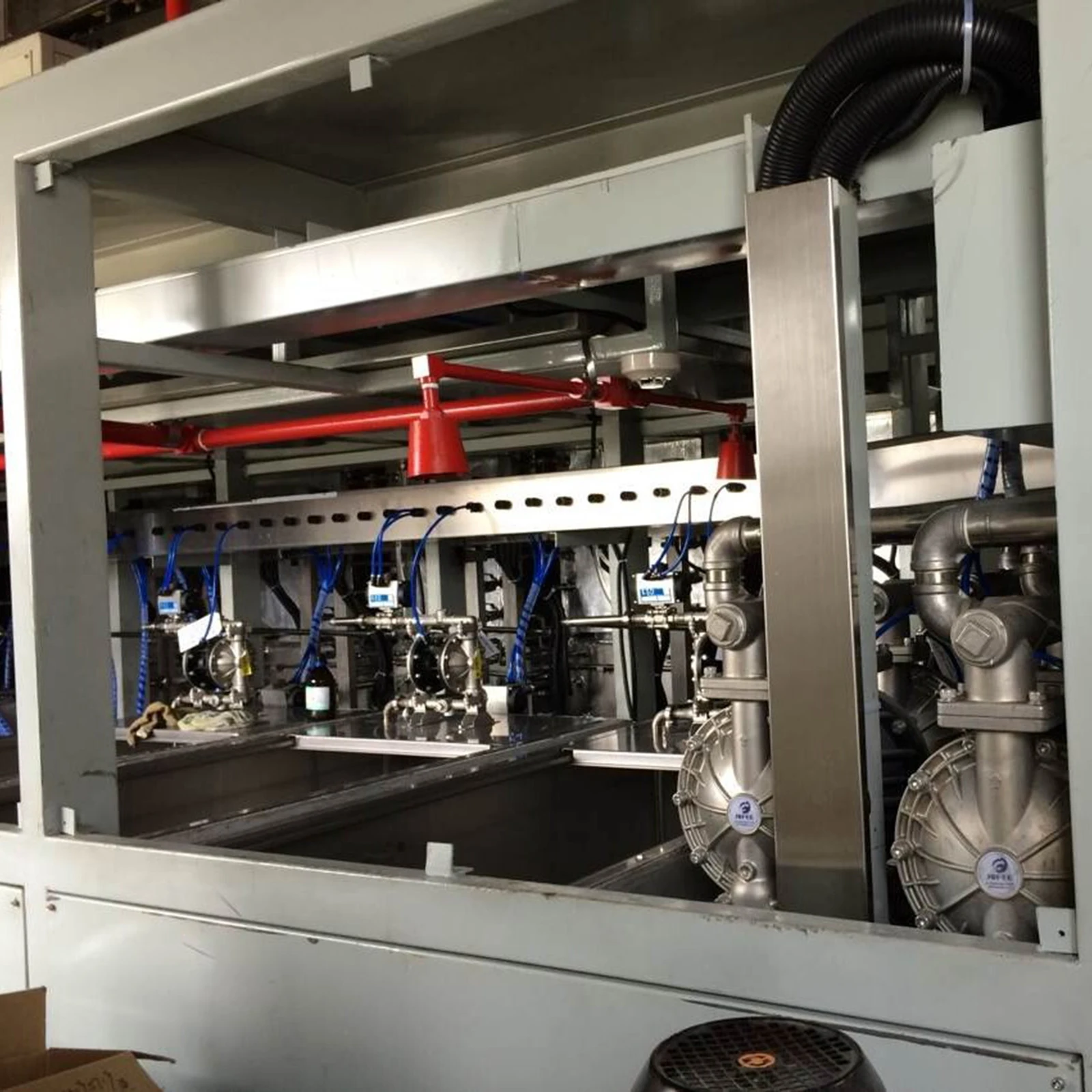 Chemical liquid transfer air operated double diaphragm pump plastic pump