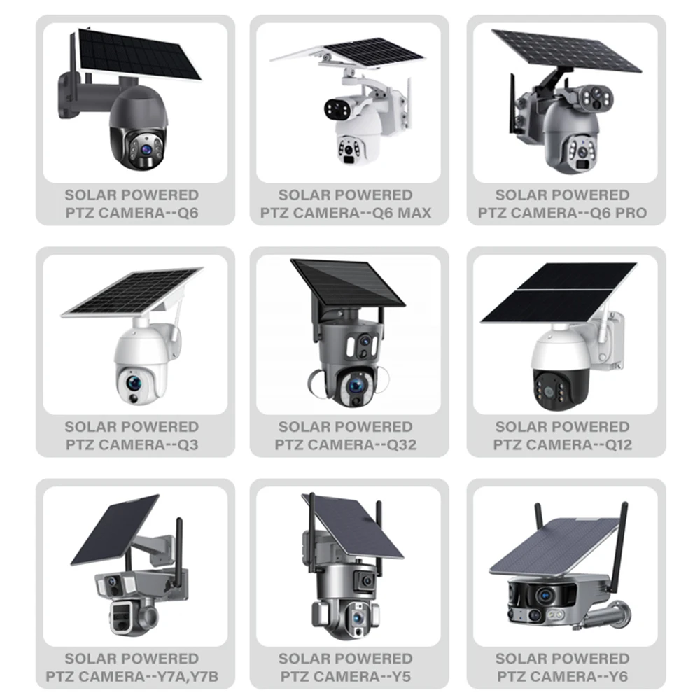 Starlight Night Vision Solar Powered PTZ Camera Solar Monitor PTZ Solar Camera