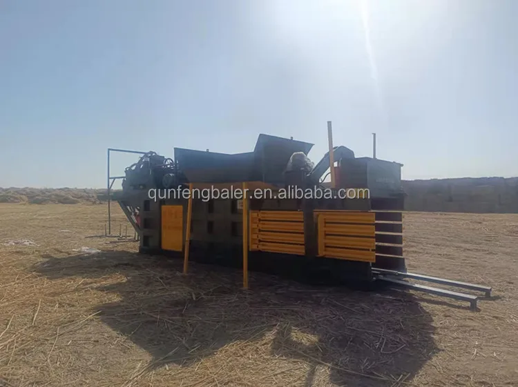 Shandong cotton baling machine waste newspaper paper box hydraulic horizontal baling machine for sale