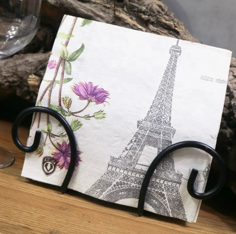 Color fold decorative printed paper napkin