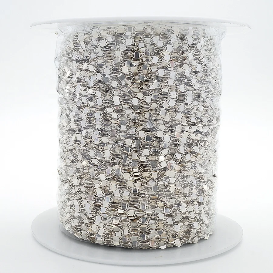 Factory wholesale solid silver shiny S925 semi-finish chain for jewellery making