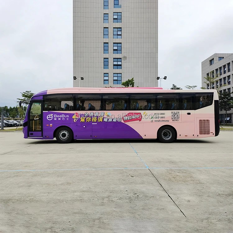 12m 65 seats new condition diesel Coach Bus 70 seater Automatic Guangtong Optional diesel bus for Sale