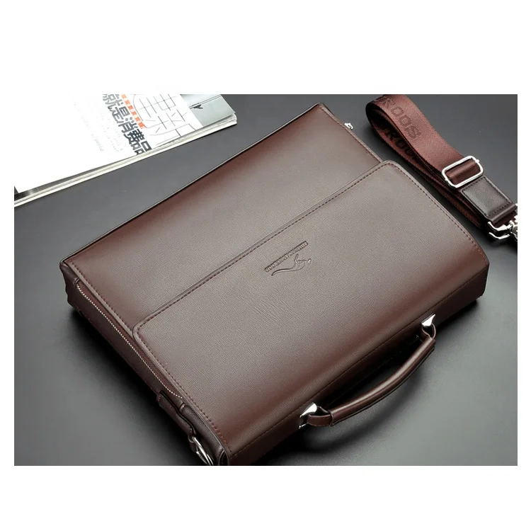 Travel Leather Waterproof Custom Luxury Messenger Shoulder Hand Bag Men Briefcase