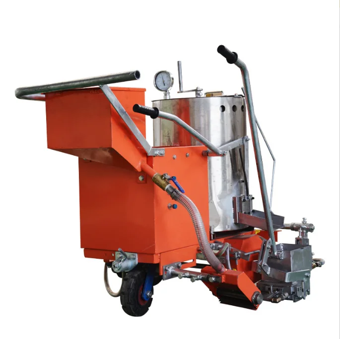 China Factory Electronic Automatic Hot Melt Road Marking Machine With Two Way Spreader