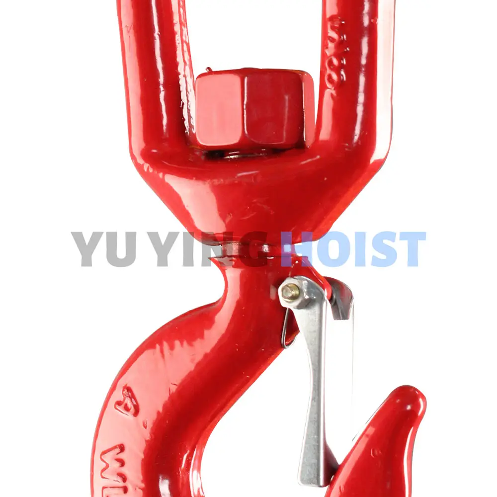 Heavy Duty Lifting Sling Hook Rotary Self Locking Safety Hook