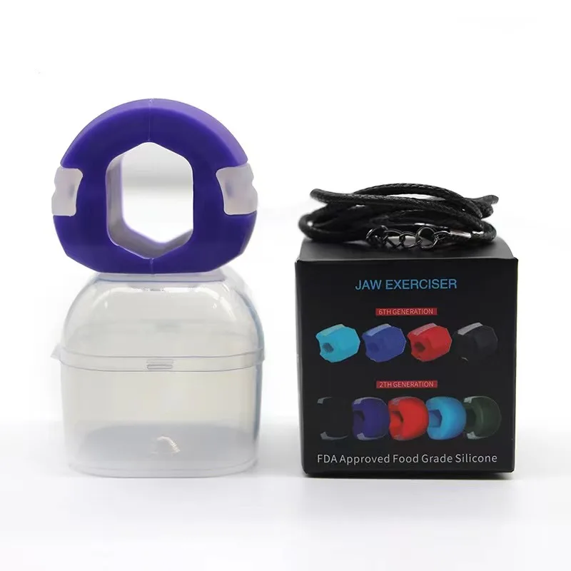 Jawline Exerciser Trainer Food Grade Silicone Facial Fitness Tools for Strengthening Face and Neck Muscles