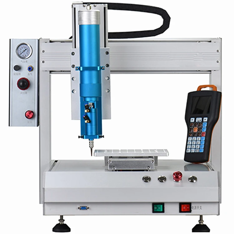 
Automatic desktop high viscosity glass rubber silicone dispensing cylinder dispenser valve integrated glue dispensing machine 