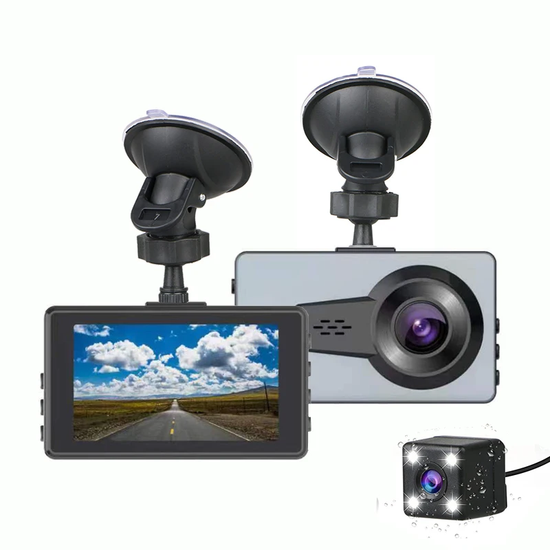 Оптовая продажа HD 1080P мини-камера видеорегистратор 2 объектива Регистратор Автомобильный черный ящик Автомобильная электроника