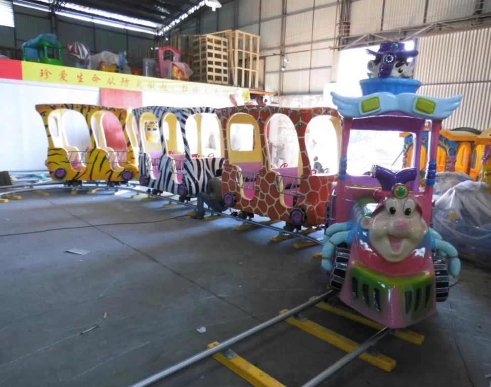 Park amusement equipment mini track train for amusement park christmas track train