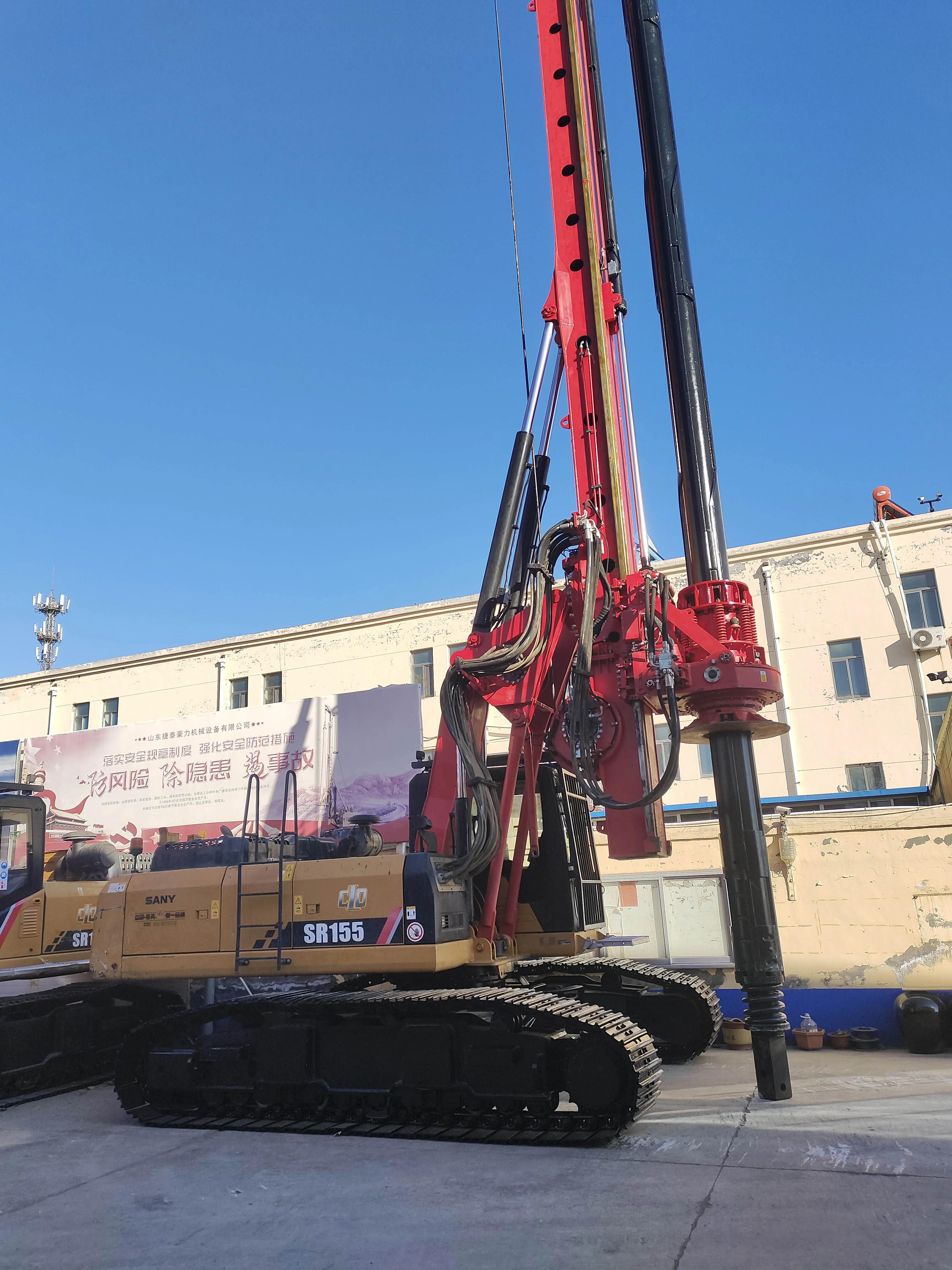 Используемая SANNY SR155 роторная свайная буровая установка гидравлическая для продажи