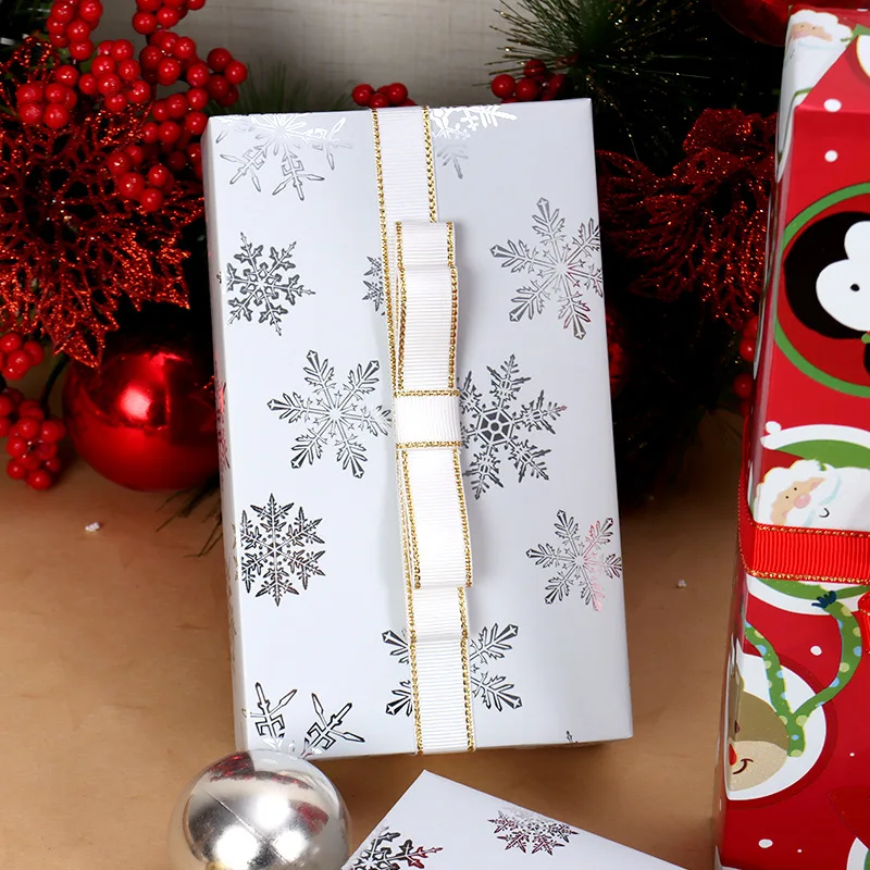 Christmas Aluminum Foil Gift Wrapping Paper Design Flower Paper Wrapping Wholesale