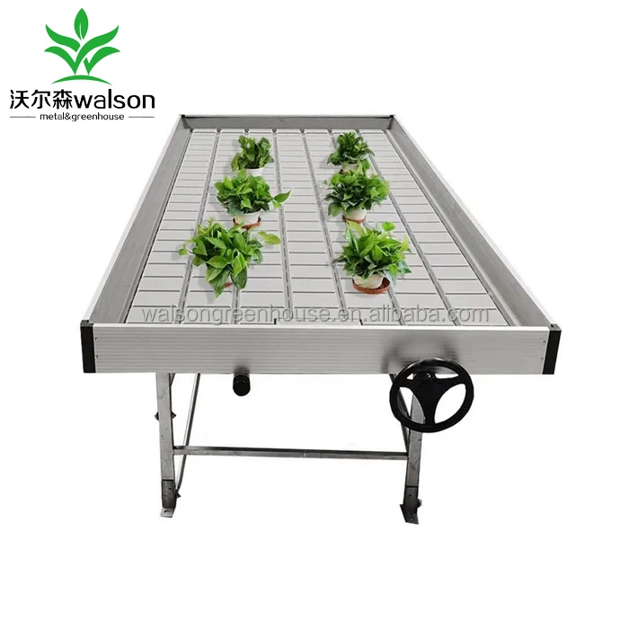Professional Indoor Hydroponic System Ebb And Flow Grow Racks