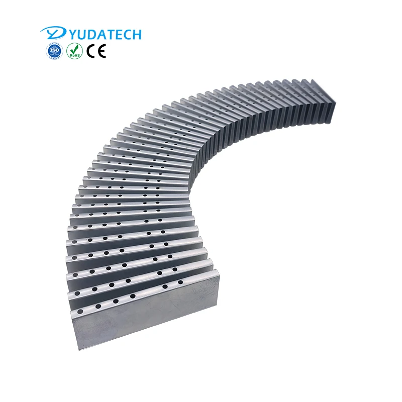 Custom Large Aluminum Fold Fin Heat Sink Plate Welded Flexible Folded Aluminum Fin Heat Sink