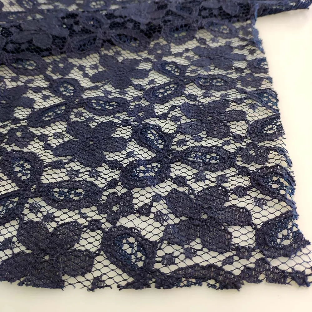 2020 fashion knitting white cotton blouse lace fabric for new dress