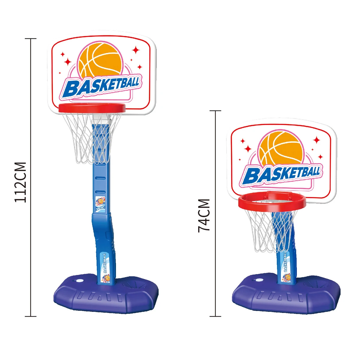 Toddler Basketball Hoop Height Adjustable Kids for Indoor Outdoor Play Portable Goal Poolside Swimming Pool Toy Boys Girls