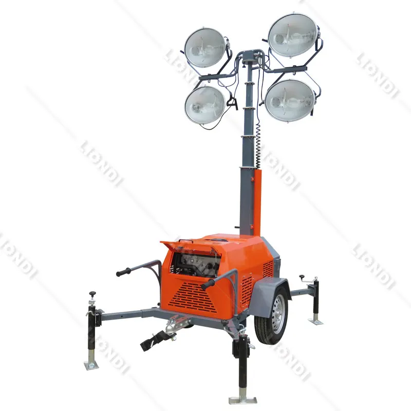 Led mobile lighting towers emergency tower lights