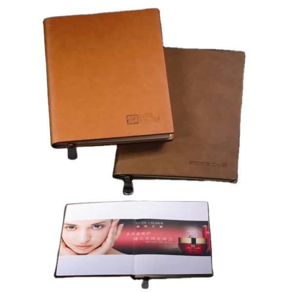 Matt paper customize 2018 agenda bulk spiral lock leather diary notebook Elastic strap LOGO Year plan journal