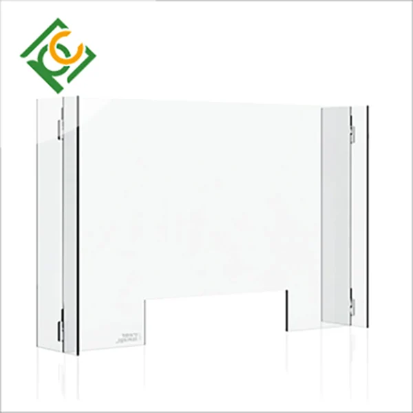  Free Standing Clear And Transparent Plexiglass Screen Acrylic Glass Panel Partition Wall On