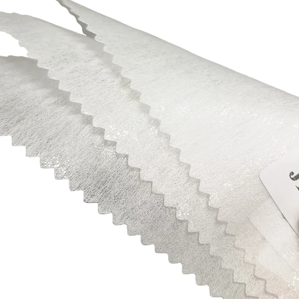 GAOXIN China manufacture light weight adhesive fusible interlining With double dot fusing nonwoven for garment