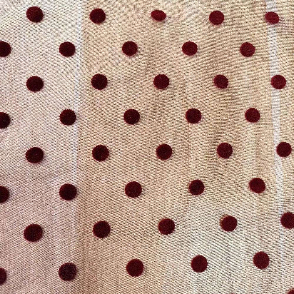 Hot Sale 100% Polyester 1cm Dots Shinny Mesh Comfortable Breathable Net Elastic Fabric