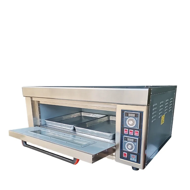 3 deck 6 trays commercial kitchen oven bakery machine equipment baking bread cake