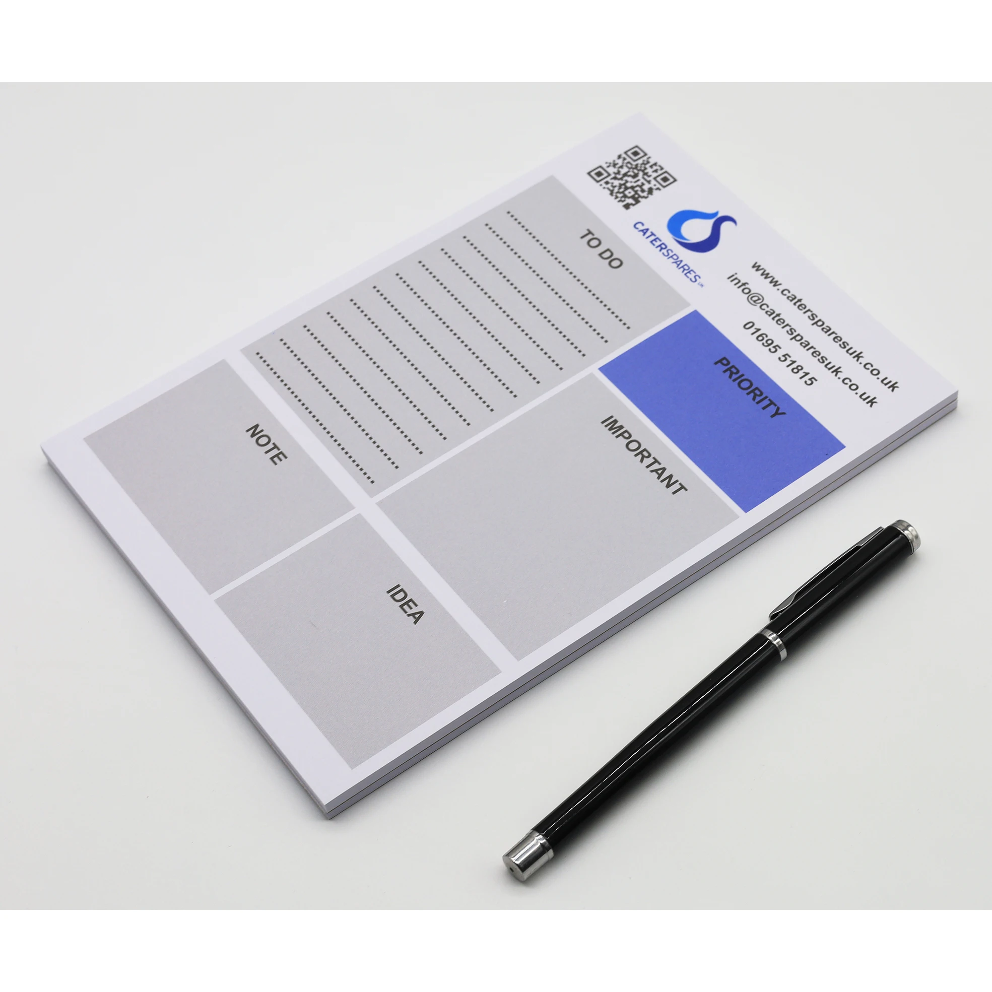 Custom logo Notepad ,QR Code Paper Pad for promotional and office stationery notepad