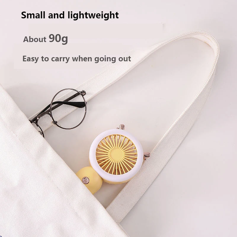 Summer Cute Mini Fan Cat Ears Bladeless Fans USB Charge Lashes Portable Fans For Lash Extension Glue Dedicated Dryer Tools