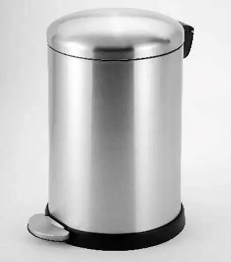 2020 топ продаж Лучшая Продажа из нержавеющей стали серебристого металлического порошкового покрытия мягкого закрытого внутреннего вторичного использования 12л педаль мусорное ведро Des