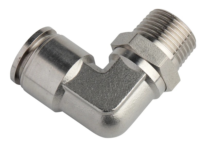 12mm 14mm 16mm & G02 G03 G04 G Thread Male Elbow Stainless Steel Inox SS316L Pneumatic Push to Connect Fittings