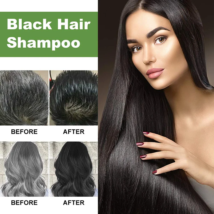 Premium hair color shampoo black/brown color customized fast dyeing professional color products