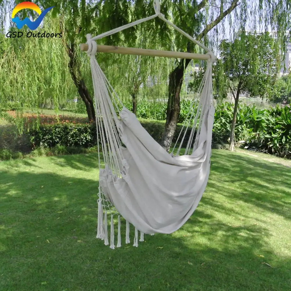 Wholesale Cheap Garden Hanging Rope Hammock Chair Porch Swing Seat Chair for Yard Porch Patio Hanging Chair Swing Hammock